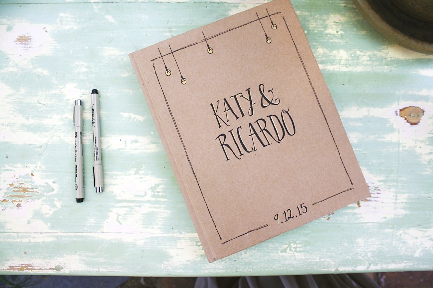 illustration and design by Lauryn Medeiros, photography by Rebecca Mulberry, Katy, Ricardo, Wedding, art, hand typography