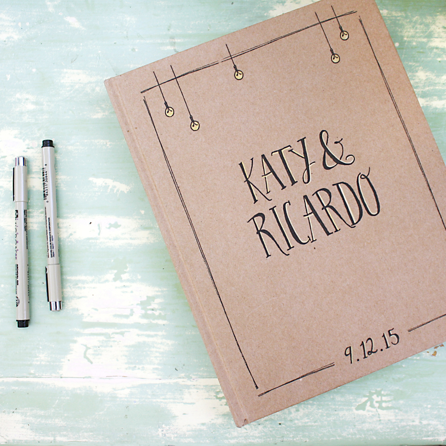 illustration and design by Lauryn Medeiros, photography by Rebecca Mulberry, Katy, Ricardo, Wedding, art, hand typography