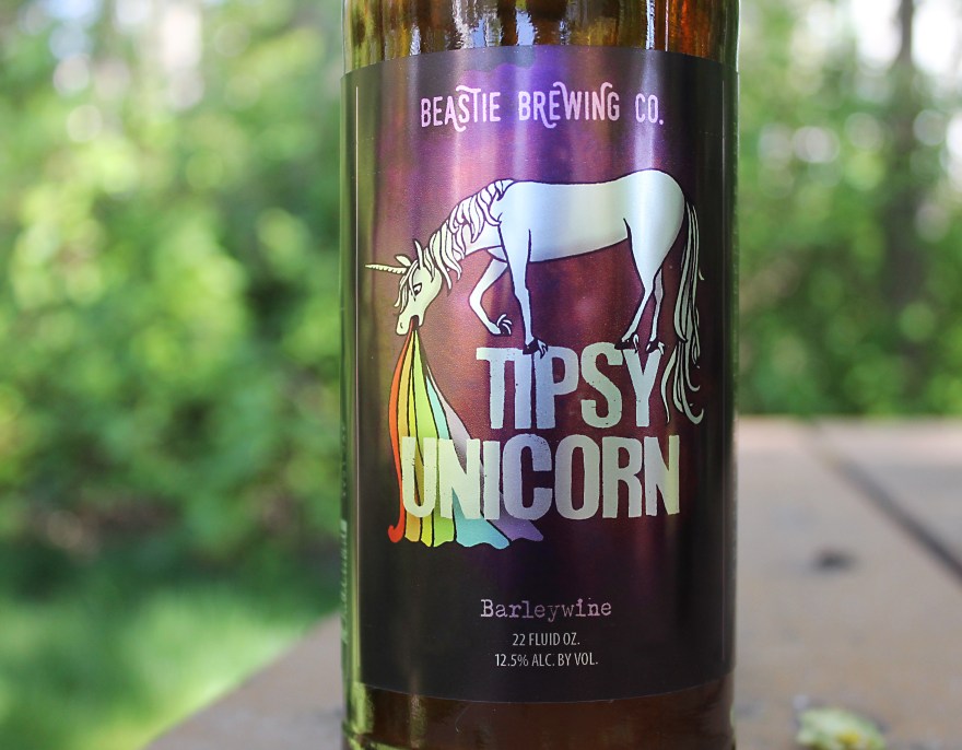 graphic design by Lauryn Medeiros, illustration, beer, labels, fantasy, magical, unicorn